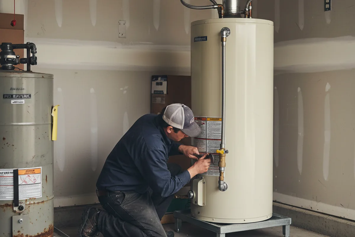 Water heater and shutoff valve replacement in Mount Vernon